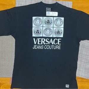 Versace Couture, New, Never Worn Black T, 100% cotton, M size, Male, Female.